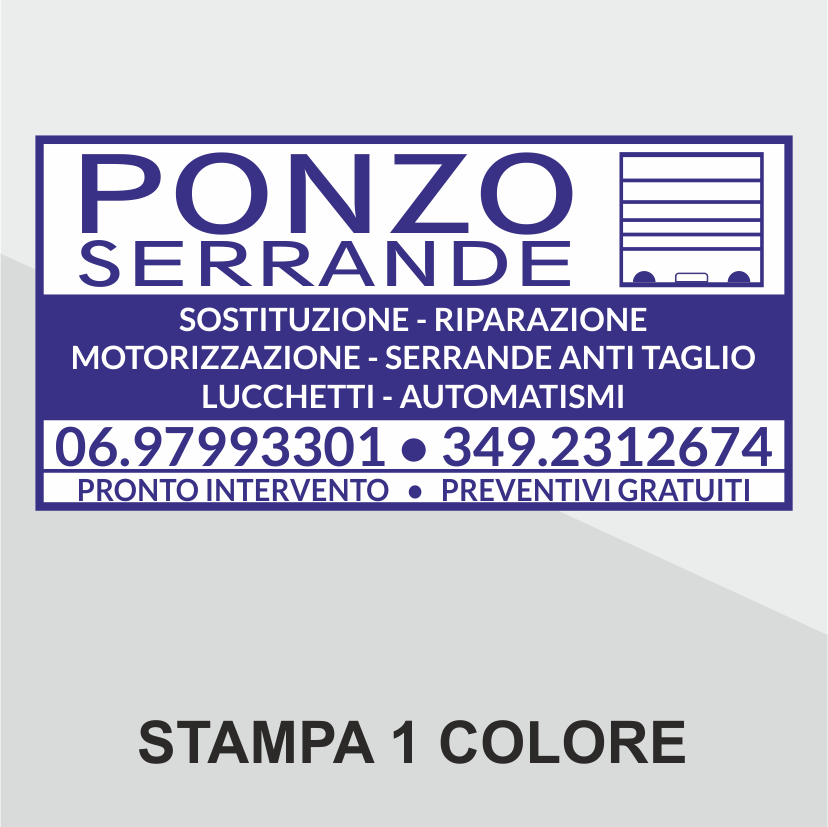 Adesivo 1 colore