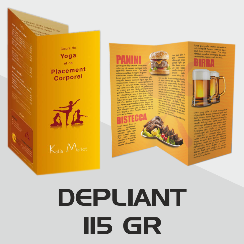 Depliant 115 gr