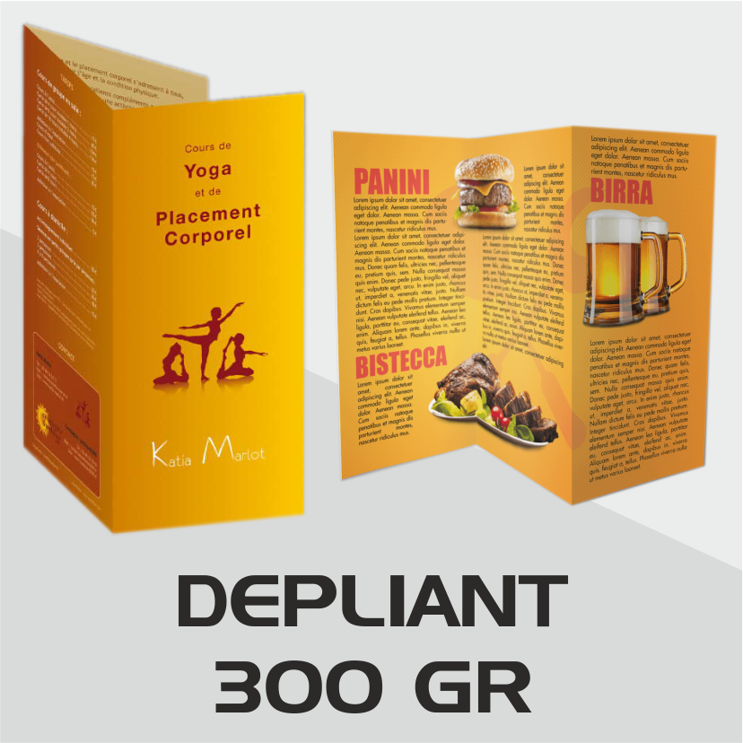 Depliant 300 gr